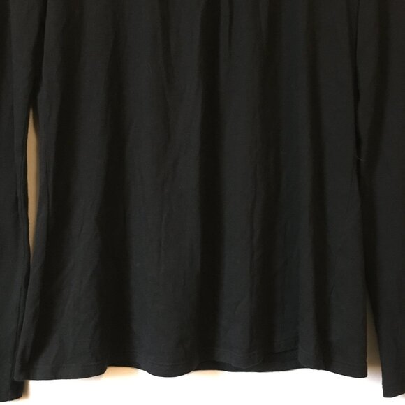 GAP Cotton Modal Long Sleeve Ruched Collar Jersey Top - Picture 4 of 14